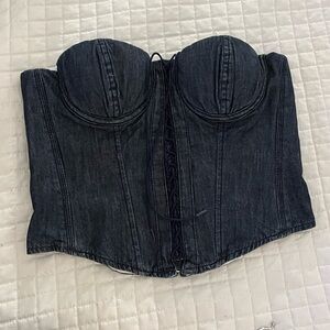 Vintage Ralph Lauren denim corset size 8